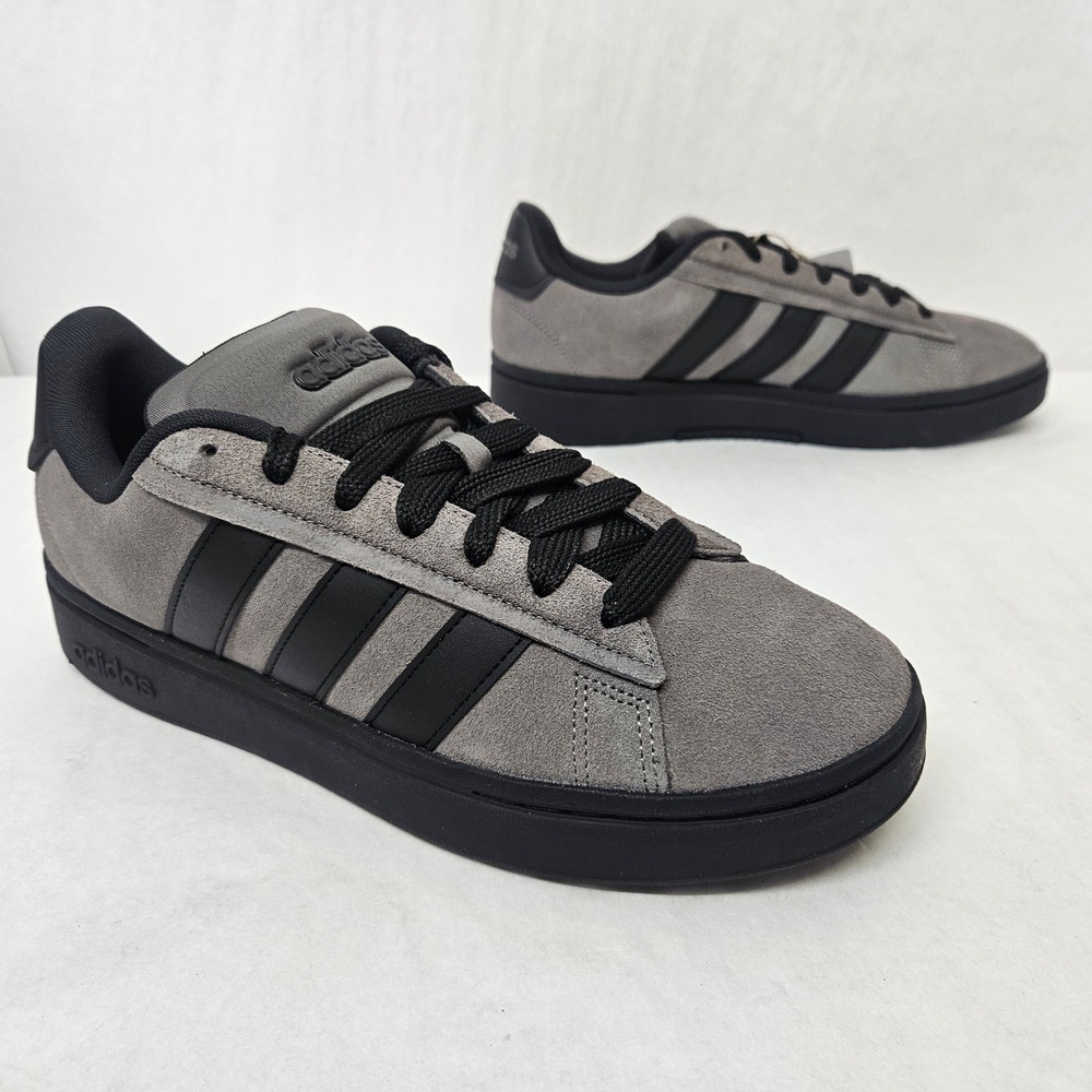 Adidas Grand Court Alpha 00s Suede Sneakers JP7632 Grey‎ Black Mens Size 10.5